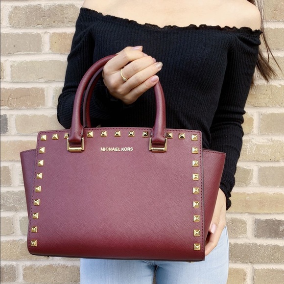 ‼️SALE‼️👜💕-NWT Michael Kors studded satchel - Picture 3 of 7